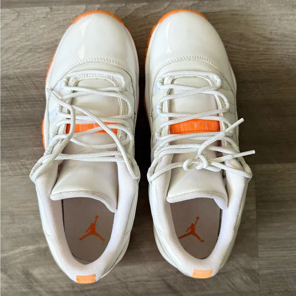 White and Orange Sneakers - Picture 2 of 5